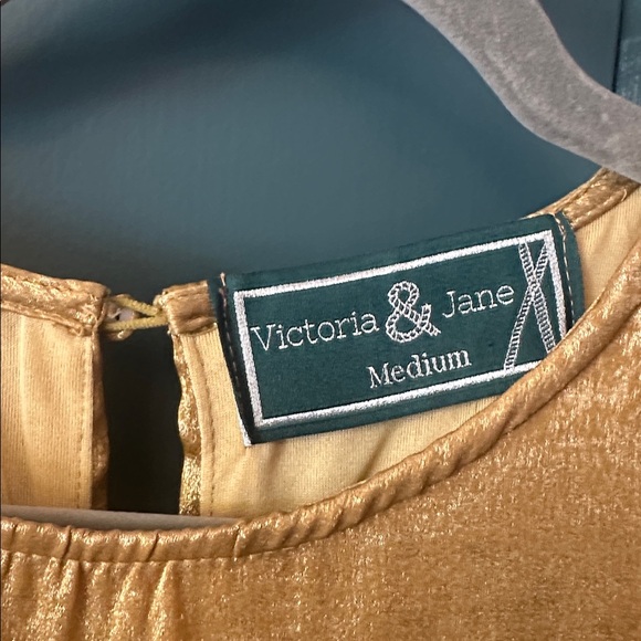 Gold Ruffled Dress - Picture 2 of 4